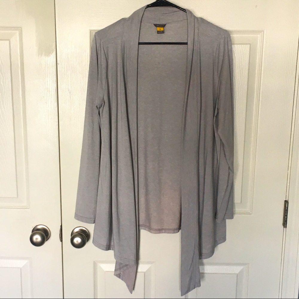 Eddie Bauer open front draped cardigan
